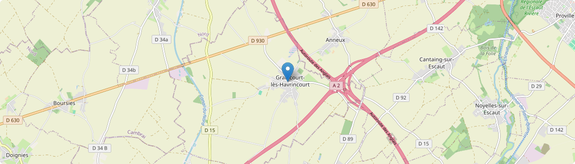 Graincourt-lès-Havrincourt - Carte