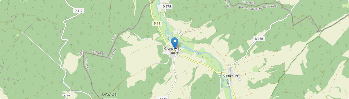 Grancey-sur-Ource - Carte