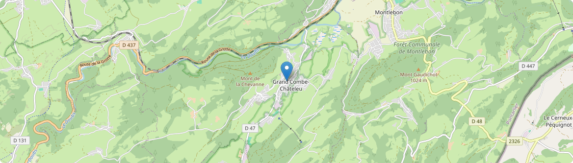 Grand'Combe-Châteleu - Carte