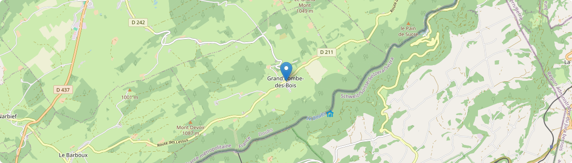 Grand'Combe-des-Bois - Carte