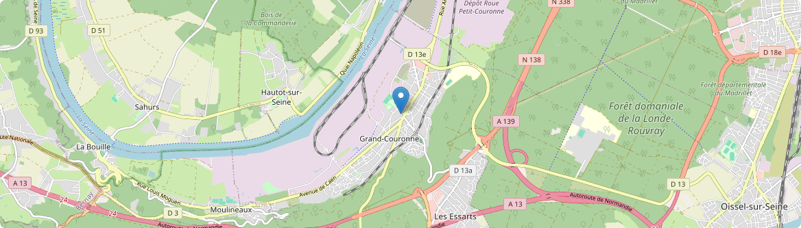 Grand-Couronne - Carte