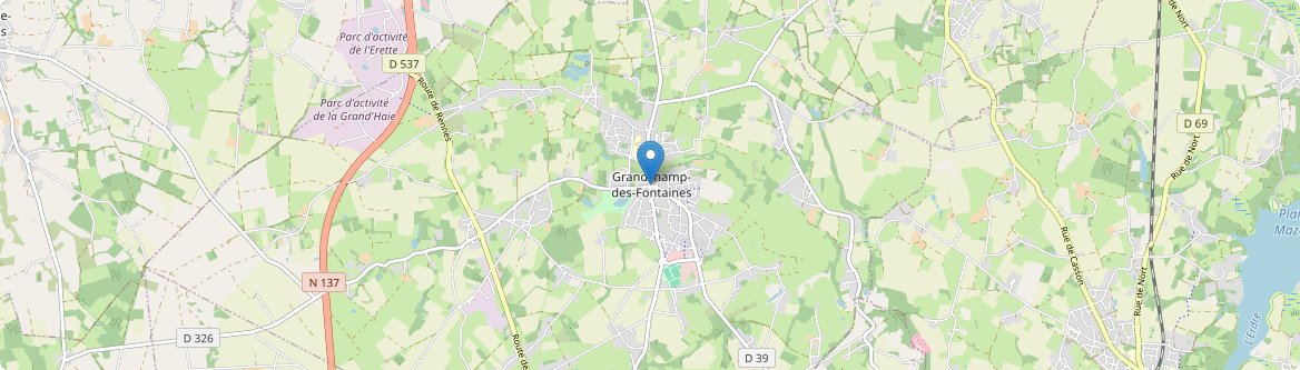 Grandchamps-des-Fontaines - Carte