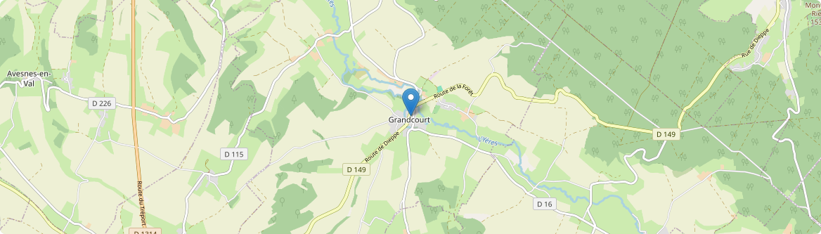 Grandcourt - Carte