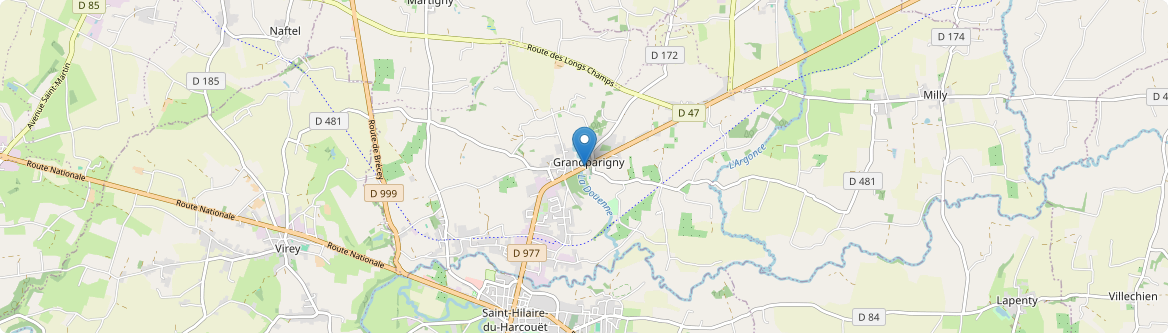 Grandparigny - Carte