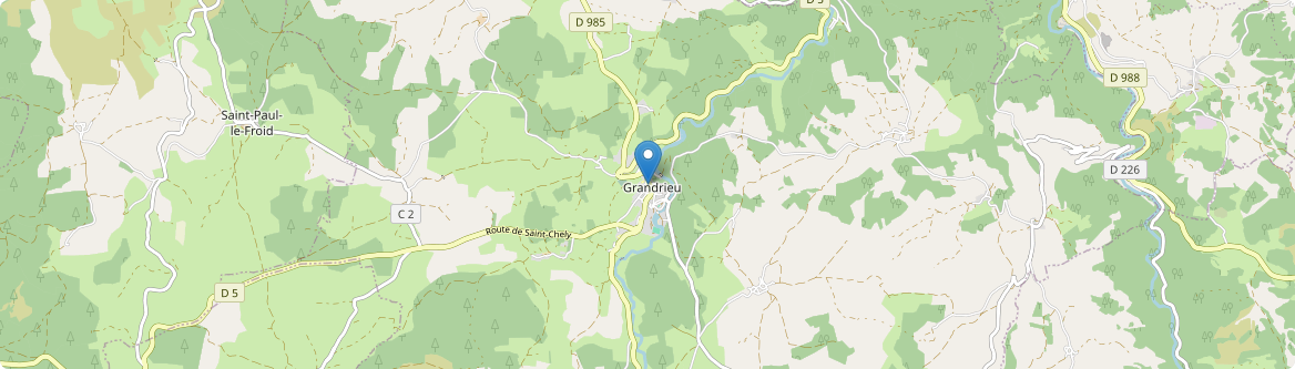 Grandrieu - Carte