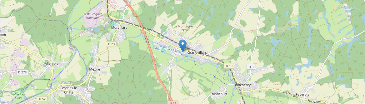 Grandvillars - Carte