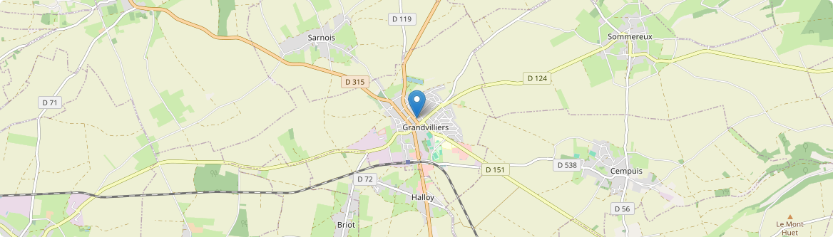 Grandvilliers - Carte