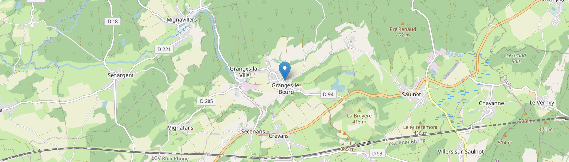 Granges-le-Bourg - Carte