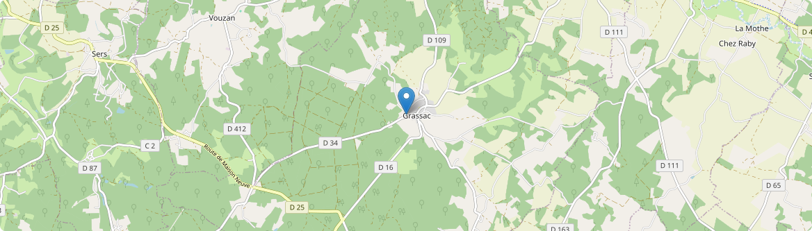 Grassac - Carte