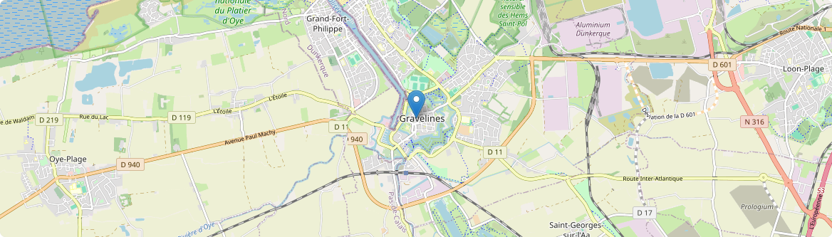 Gravelines - Carte