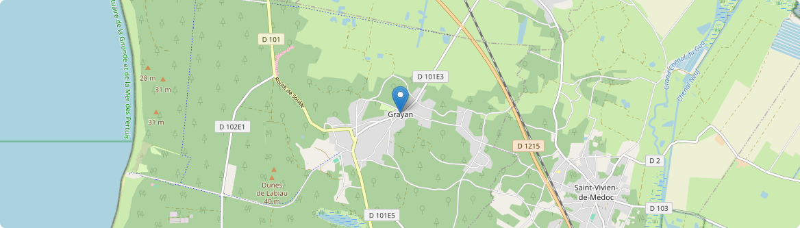 Grayan-et-l'Hôpital - Carte