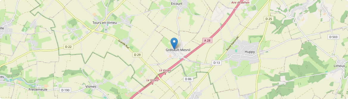 Grébault-Mesnil - Carte