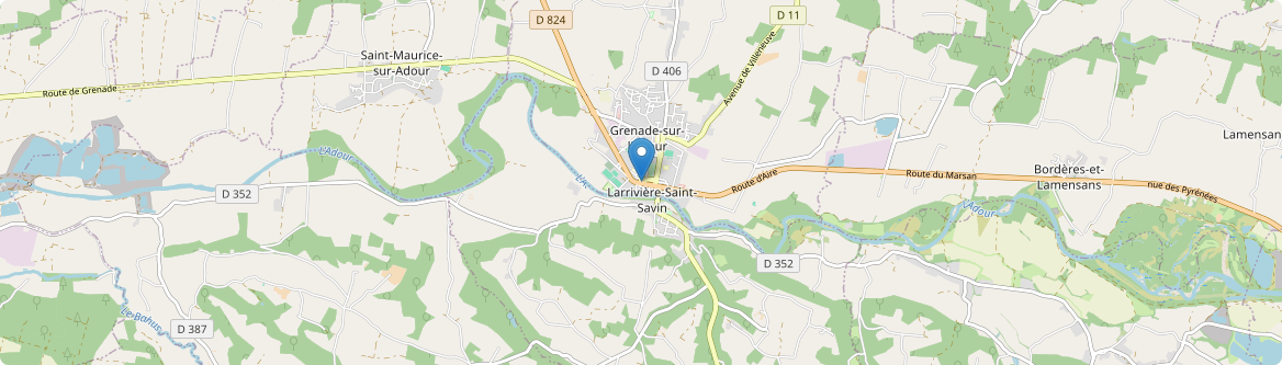 Grenade-sur-l'Adour - Carte