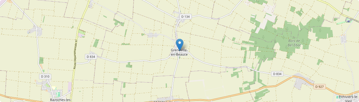 Greneville-en-Beauce - Carte