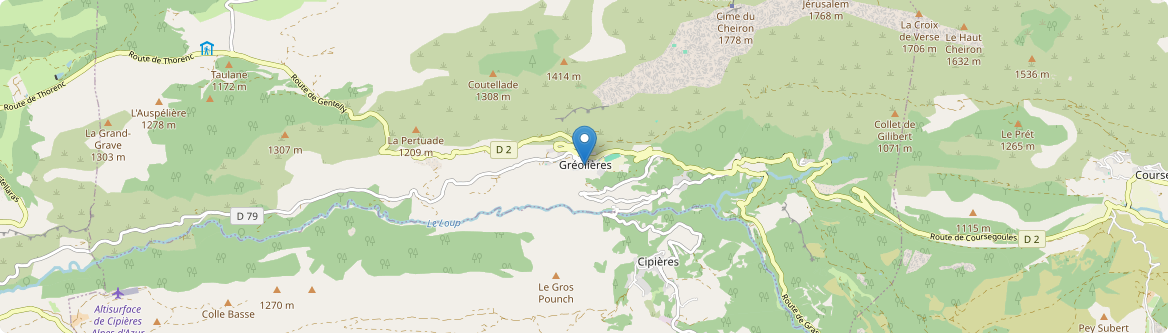 Gréolières - Carte