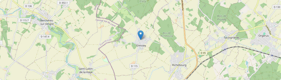 Gressey - Carte