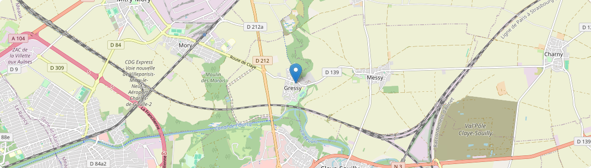 Gressy - Carte
