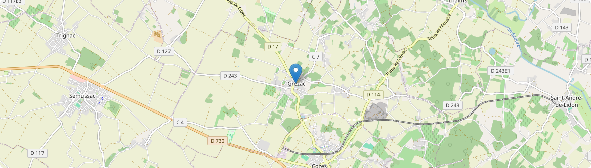 Grézac - Carte
