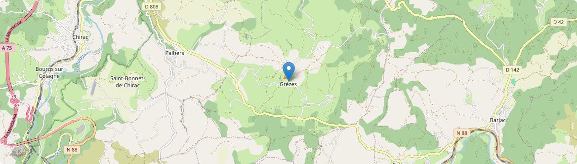 Grèzes - Carte