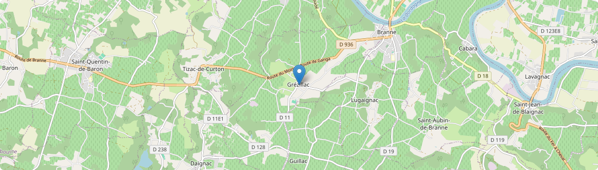Grézillac - Carte