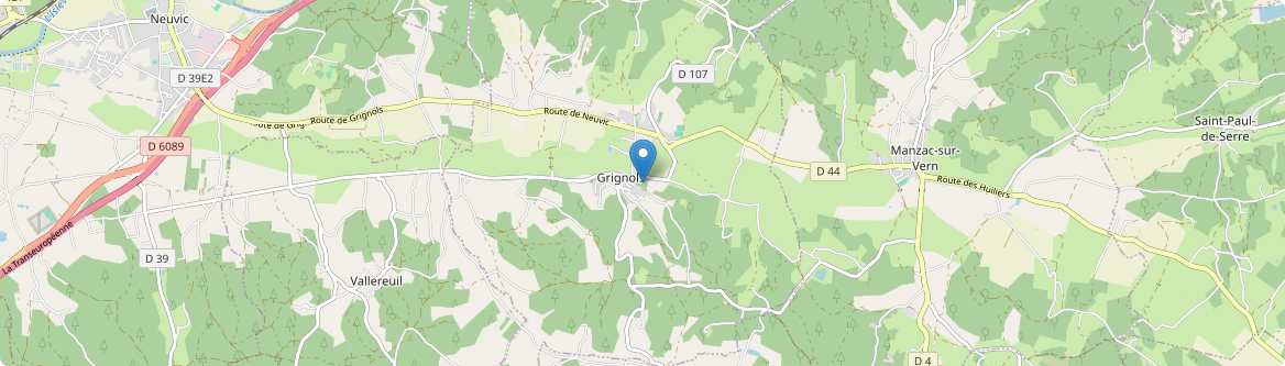 Grignols - Carte