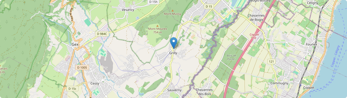 Grilly - Carte