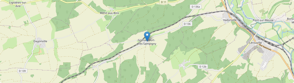 Grimaucourt-près-Sampigny - Carte