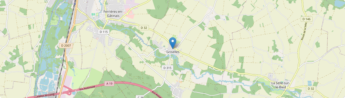 Griselles - Carte