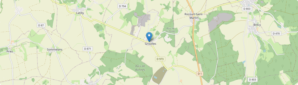 Grisolles - Carte