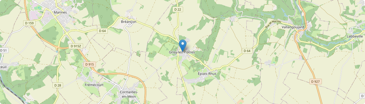 Grisy-les-Plâtres - Carte