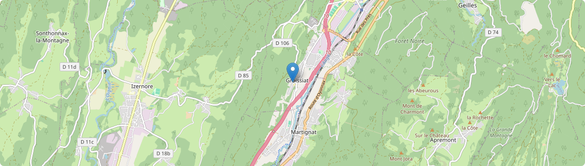 Groissiat - Carte