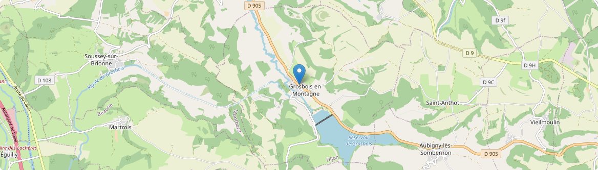 Grosbois-en-Montagne - Carte