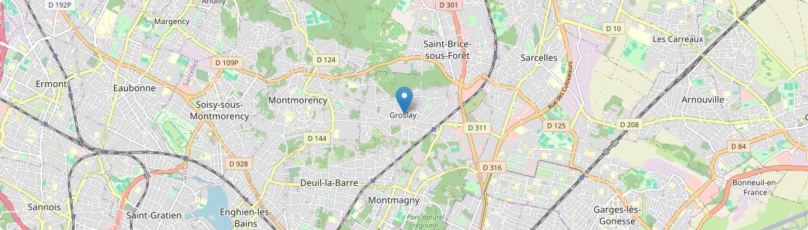 Groslay - Carte