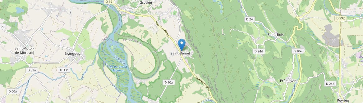 Groslée-Saint-Benoit - Carte