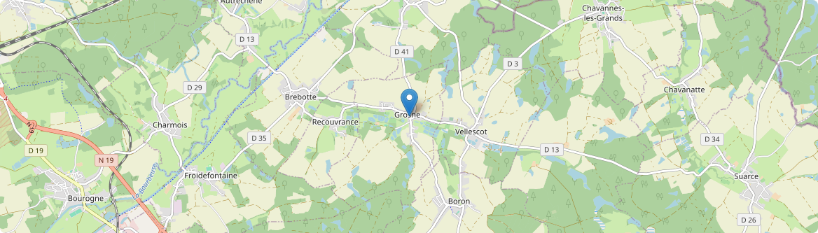 Grosne - Carte