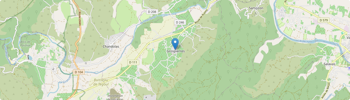 Grospierres - Carte
