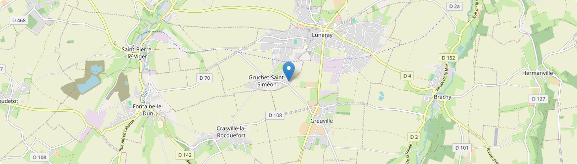 Gruchet-Saint-Siméon - Carte