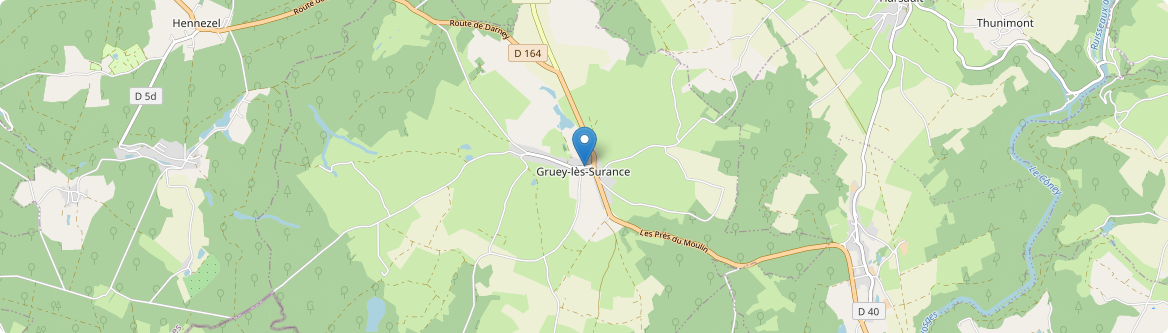 Gruey-lès-Surance - Carte