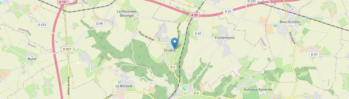 Grugny - Carte