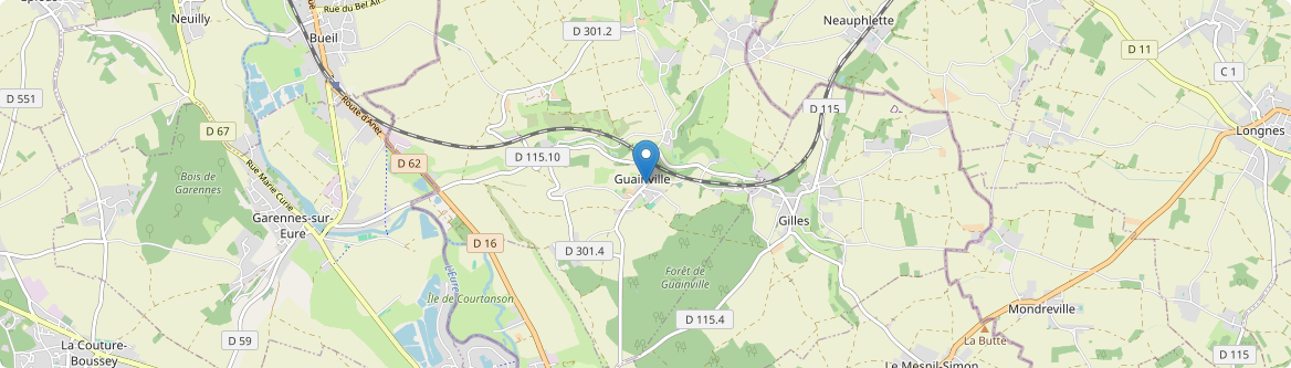 Guainville - Carte