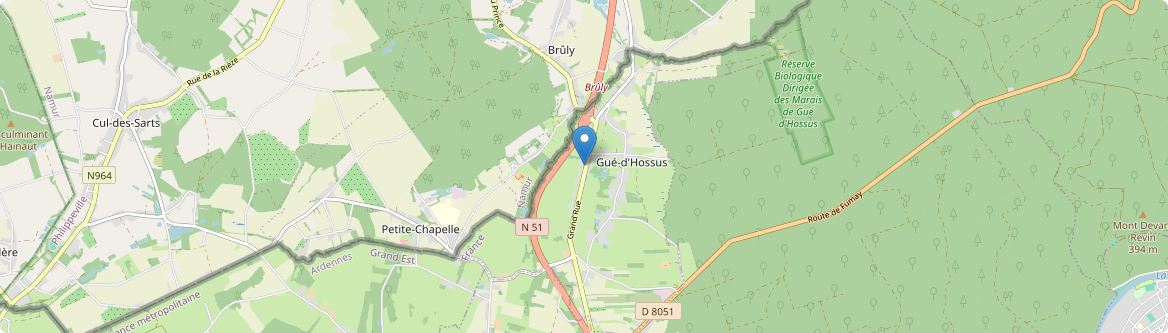 Gué-d'Hossus - Carte