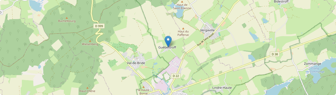 Guébestroff - Carte