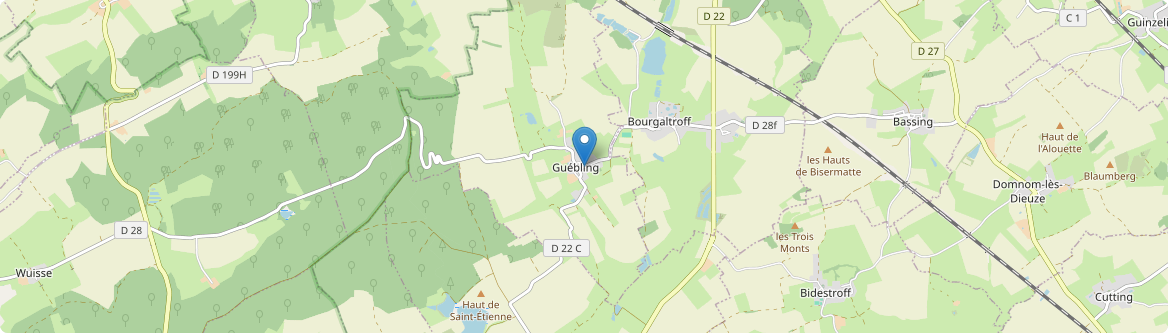 Guébling - Carte