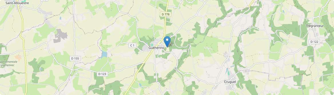 Guéhenno - Carte