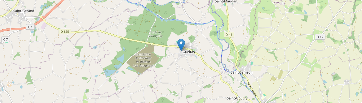 Gueltas - Carte
