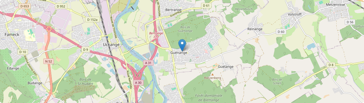 Guénange - Carte