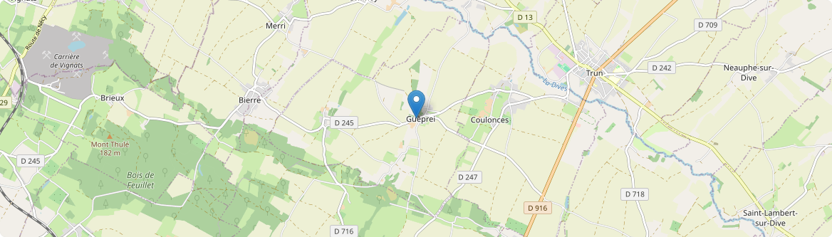 Guêprei - Carte