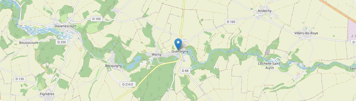 Guerbigny - Carte