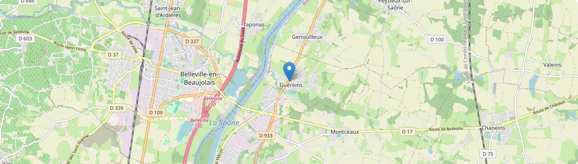 Guéreins - Carte