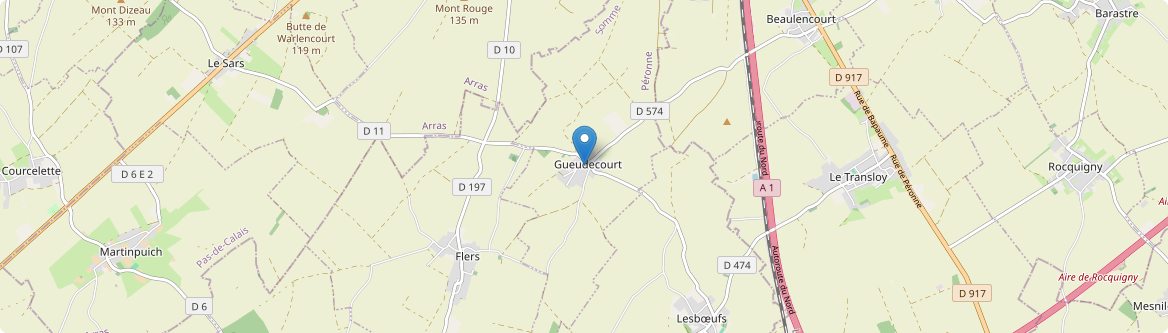 Gueudecourt - Carte